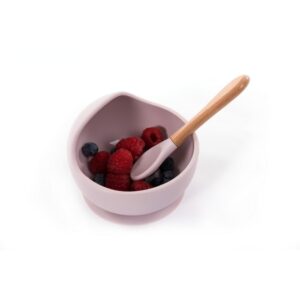 B500620_Suction Bowl Silicone & Spoon Pink_03